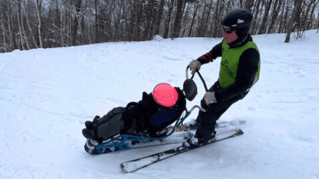 turtle ridge works with vermont adaptive to provide opportunities for adaptive athletes to ski