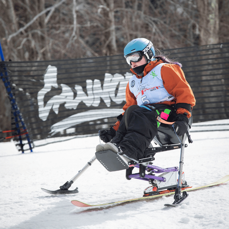 Bode Fest Ski Challenge adaptive skier skiing in competition