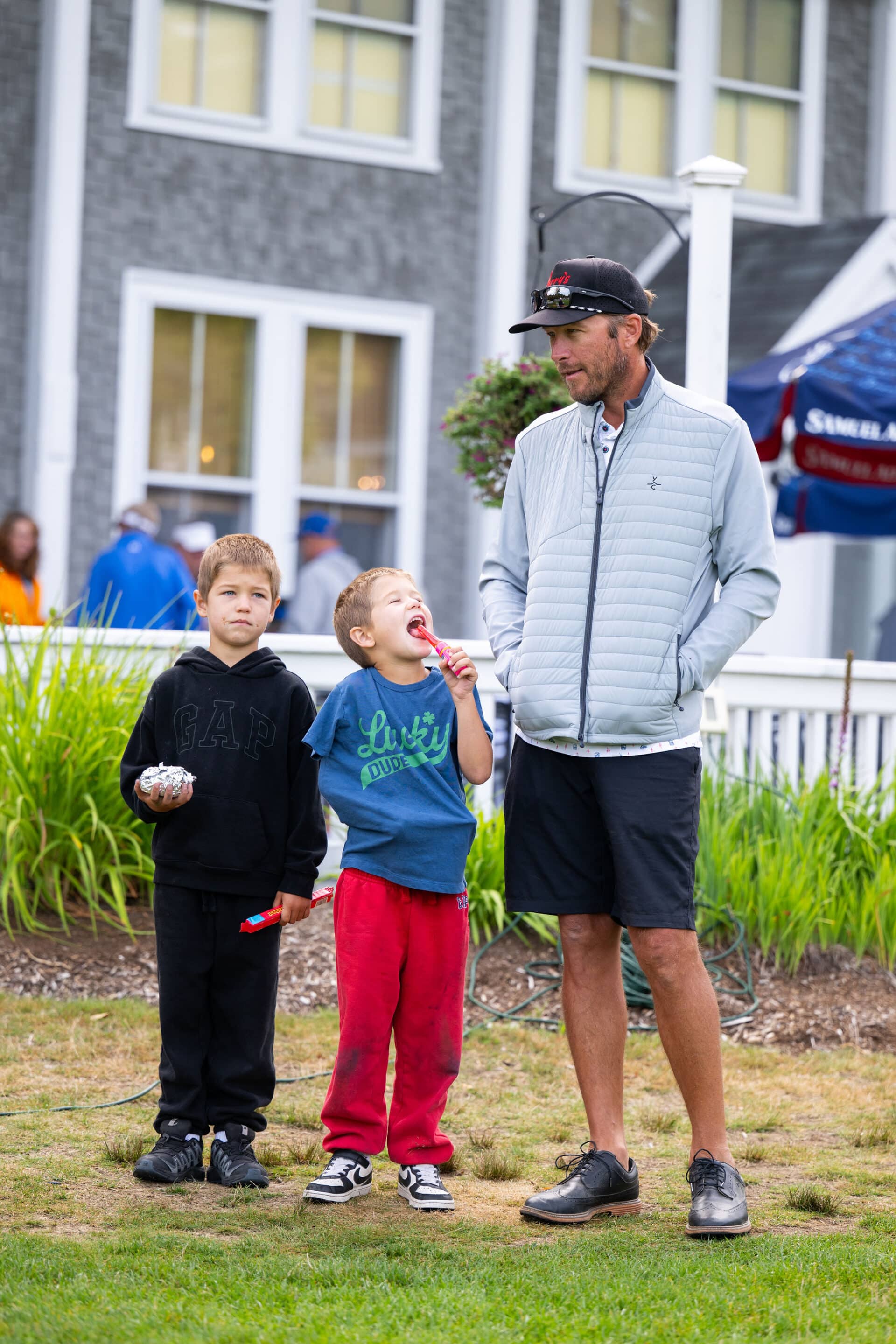 Bode Bash '26 Bode Miller with his twins at maplewood golf course for annual fundraiser for turtle ridge foundation